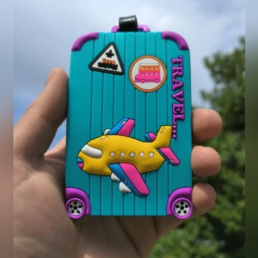 Suitcase Blue Luggage Tag - Picture 2 of 4